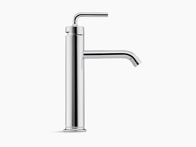 Kohler - Purist  Tall Single-control Lavatory Faucet With Straight Lever Handle, Without Drain